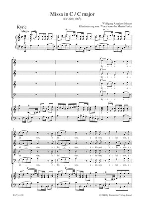 Mozart Missa C major K. 220 (196b) "Sparrow Mass"