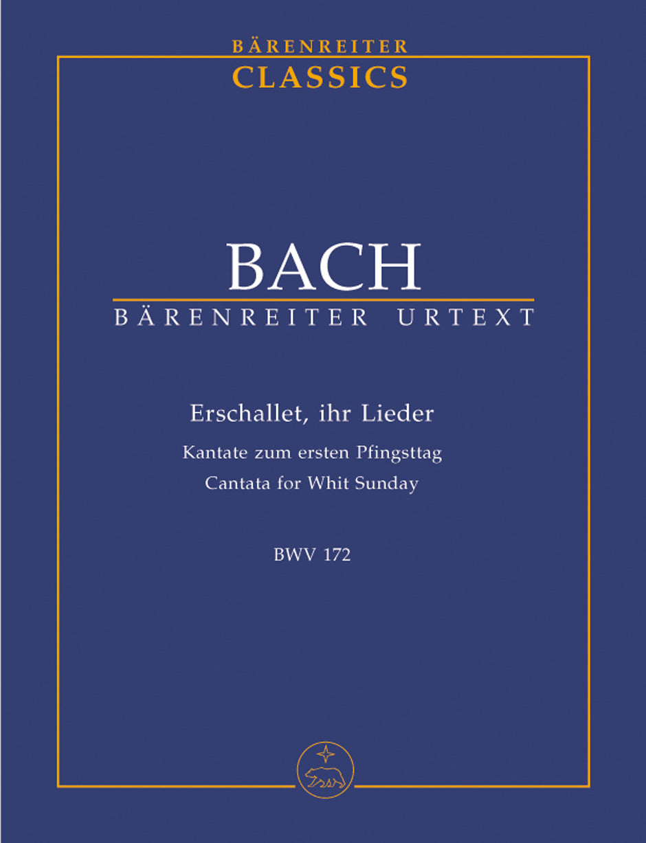 Bach Erschallet, ihr Lieder BWV 172 Study Score