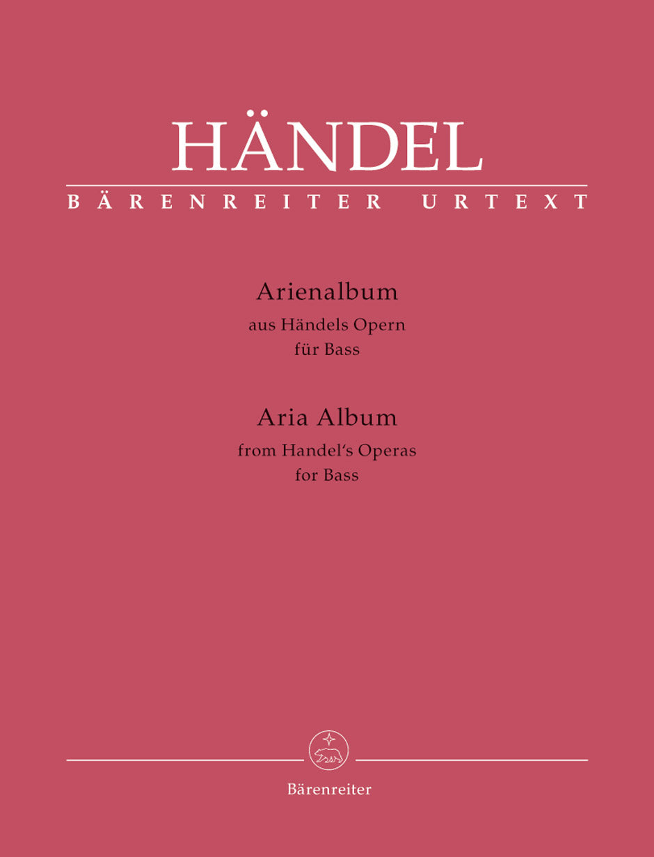 Handel Aria Album for Bass (from Handel's Operas)