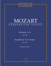 Mozart Symphony Nr. 29 A major K. 201(186a)