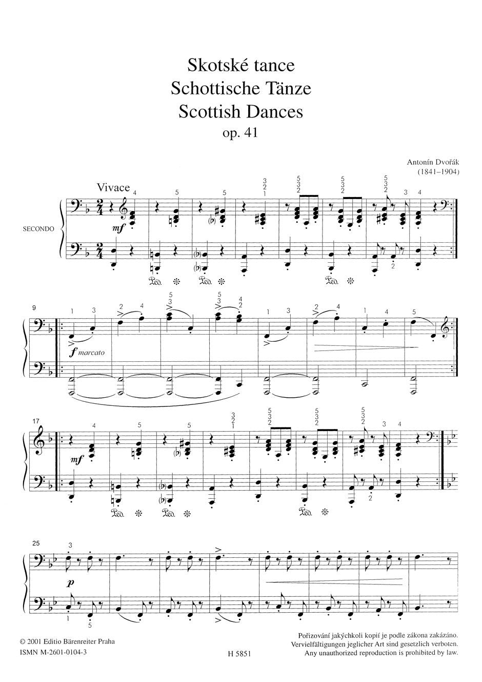 Dvorak Scottish Dances op. 41