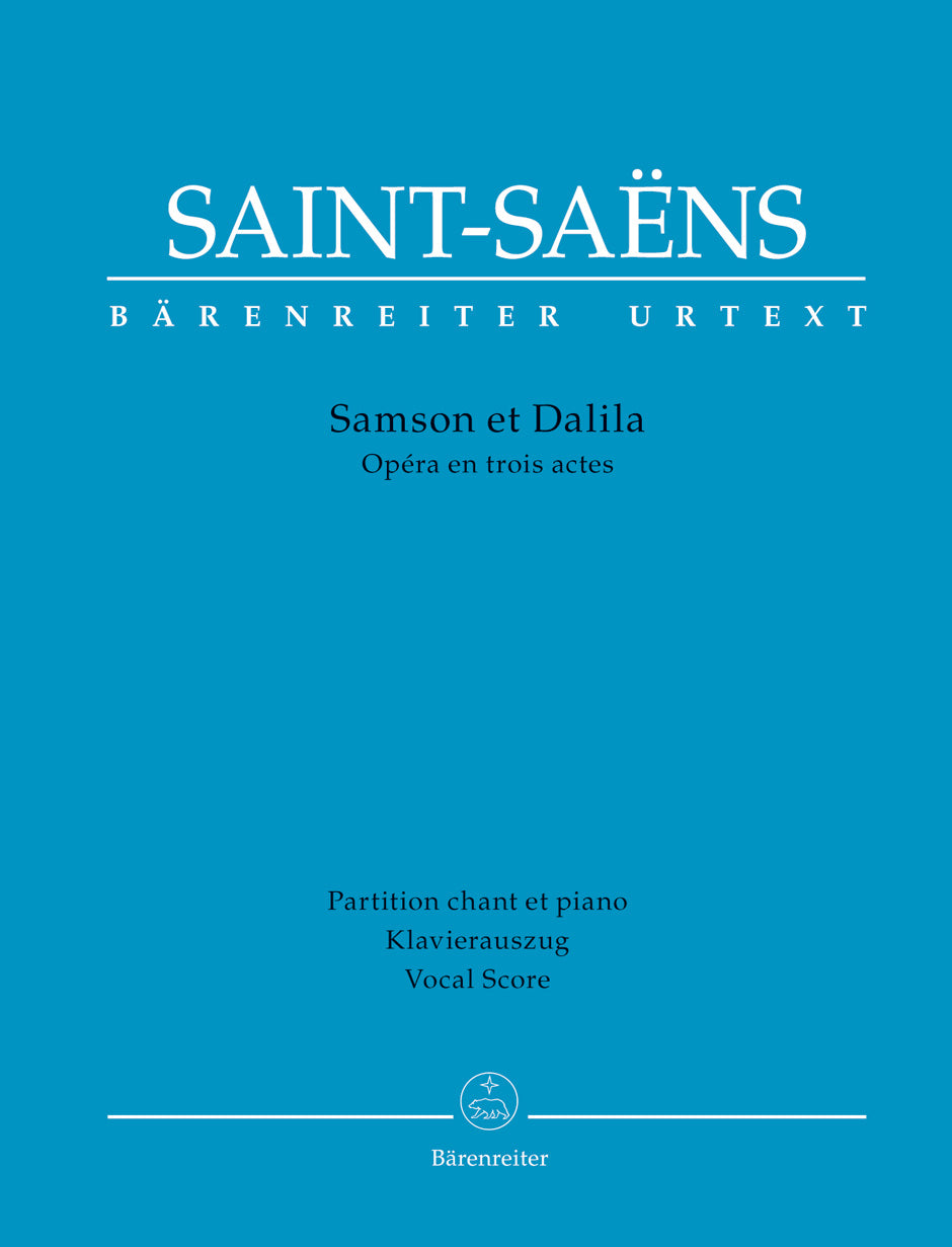 Saint-Saens Samson and Dalila - Vocal Score