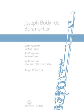 Boismortier 6 Concertos for 5 Flutes Opus 15