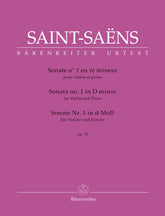 Saint Saens Sonata for Violin in d minor Op 75