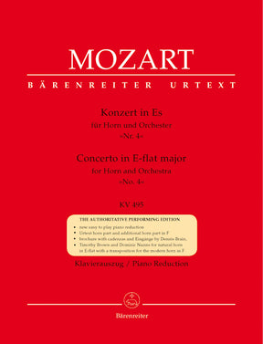 Mozart Concerto for Horn and Orchestra Nr. 4 E-flat major K. 495