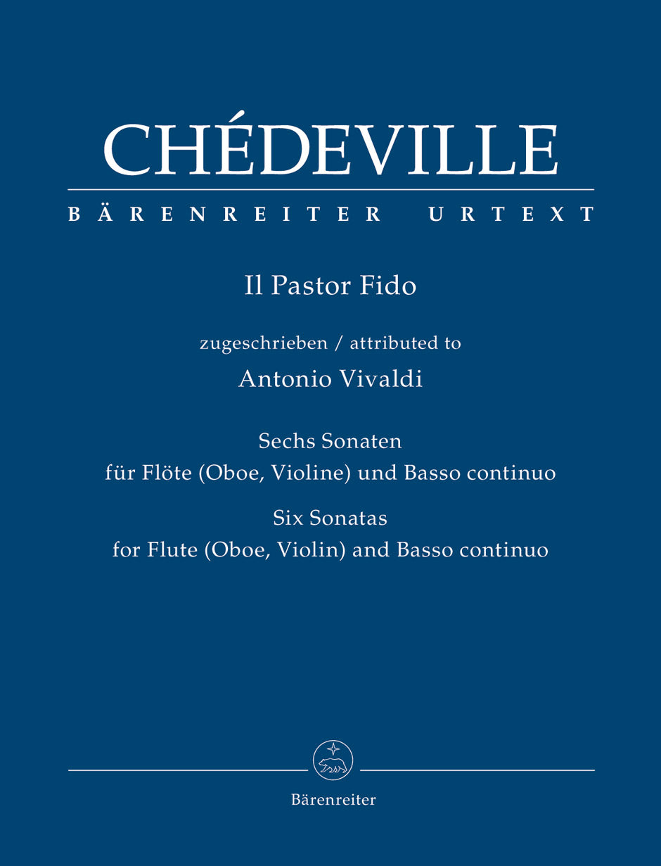 Chedeville Il Pastor Fido -Six Sonatas for Musette, Hurdy Gurdy, Flute, Oboe or Violin and Basso continuo- (attributed to Antonio Vivaldi)
