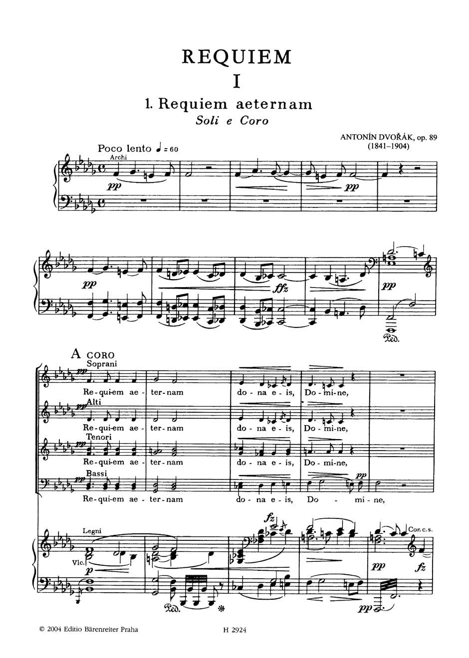 Dvorak Requiem op. 89