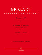 Mozart Concerto for Piano and Orchestra Nr. 5 D major K. 175, K. 382 Rondo