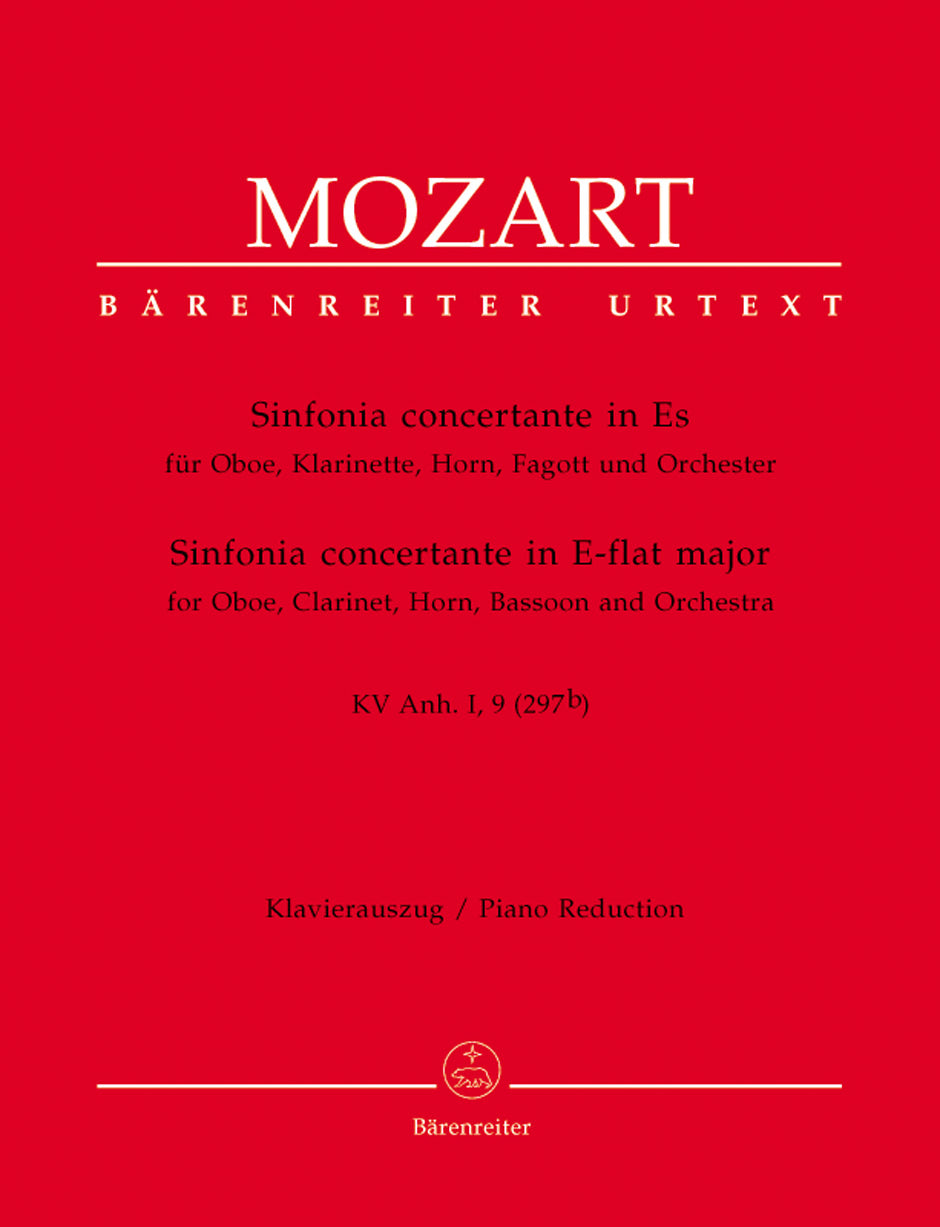 Mozart Sinfonia concertante in E flat major K Anh I,9 (297b)