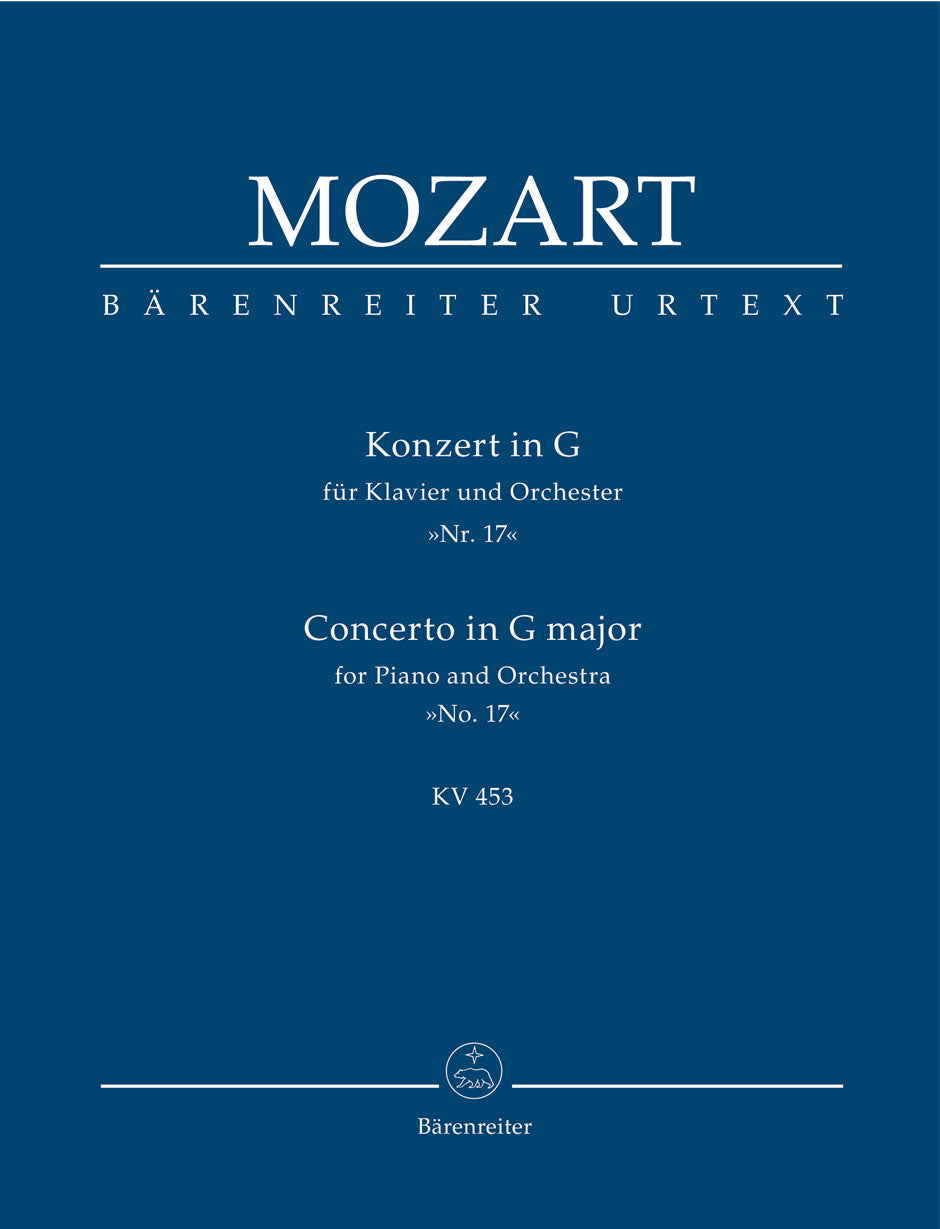 Mozart Concerto for Piano and Orchestra Nr. 17 G major K. 453