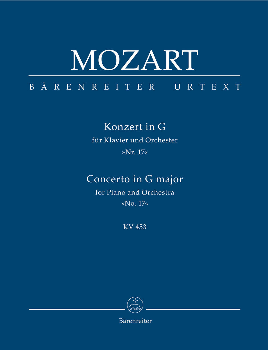 Mozart Concerto for Piano and Orchestra Nr. 17 G major K. 453