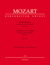 Mozart Concerto for Piano and Orchestra No. 17 G major K. 453 (Piano Reduction)