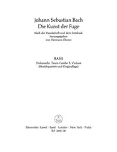 Bach The Art of Fugue Violoncello part