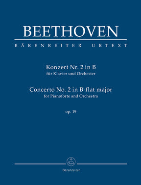 Beethoven Concerto for Pianoforte and Orchestra Nr. 2 B-flat major op. 19 Study Score