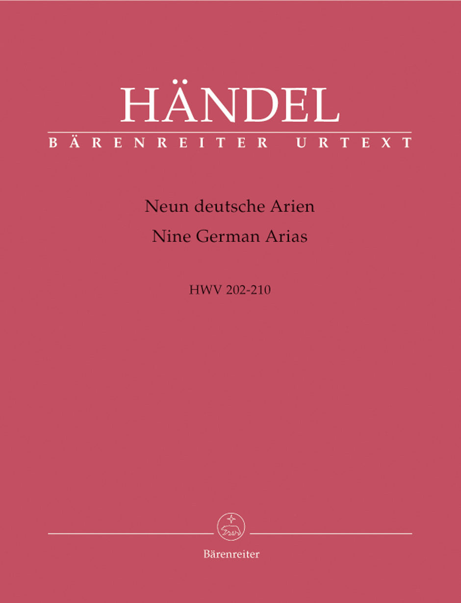 Handel Nine German Arias HWV 202-210