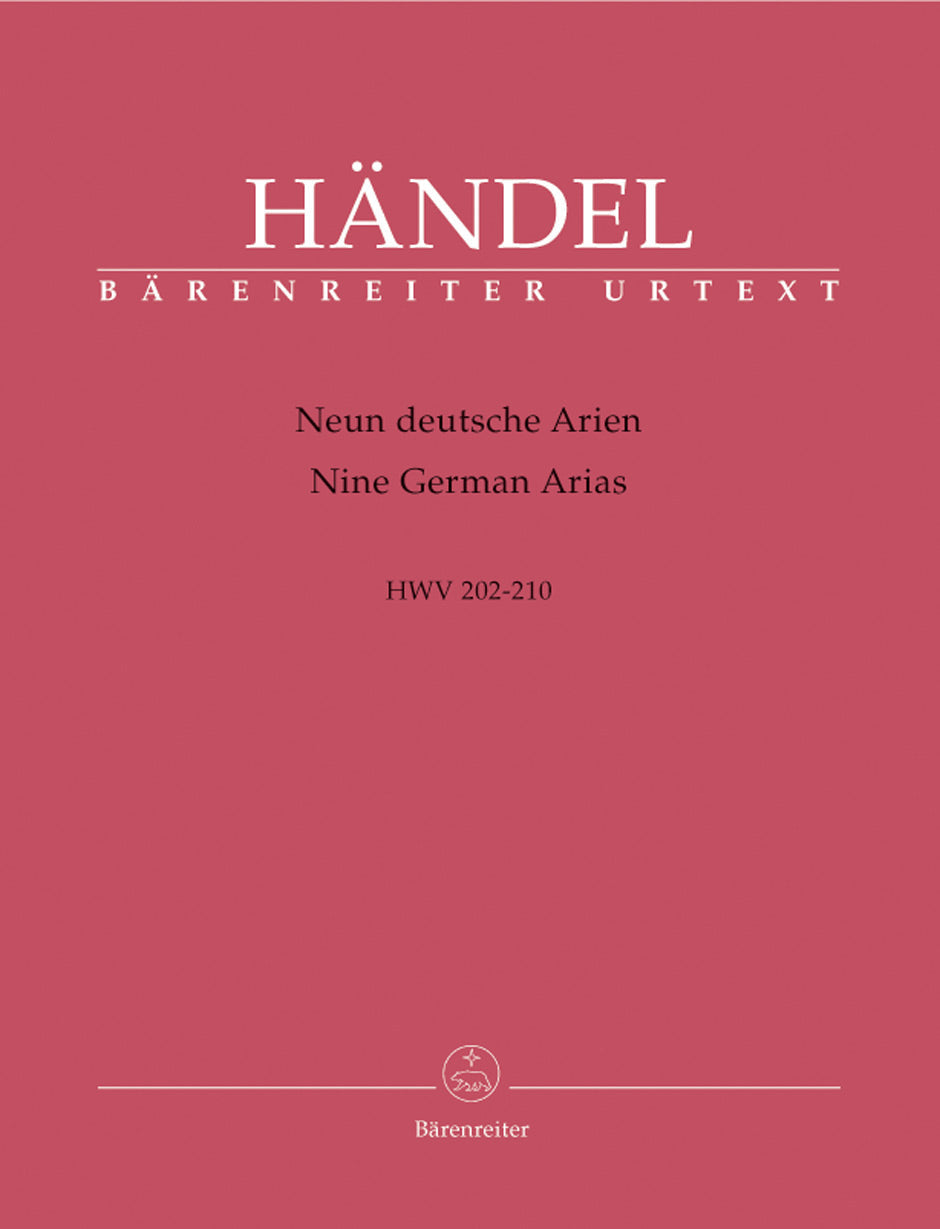 Handel Nine German Arias HWV 202-210