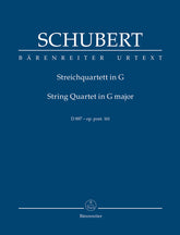 Schubert String Quartet G major op. post. 161 D 887