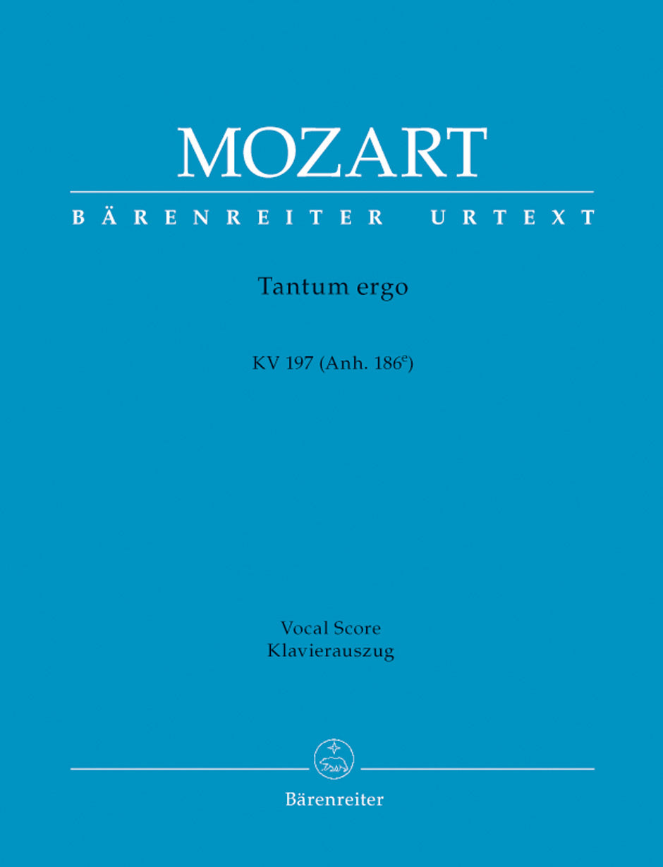 Mozart Tantum ergo K. 197 (Anh. 186e)