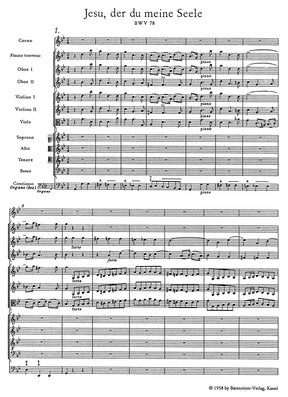 Bach Jesu, by Thy Cross and Passion BWV 78 -Cantata for the 14th Sunday after Trinity- Study Score