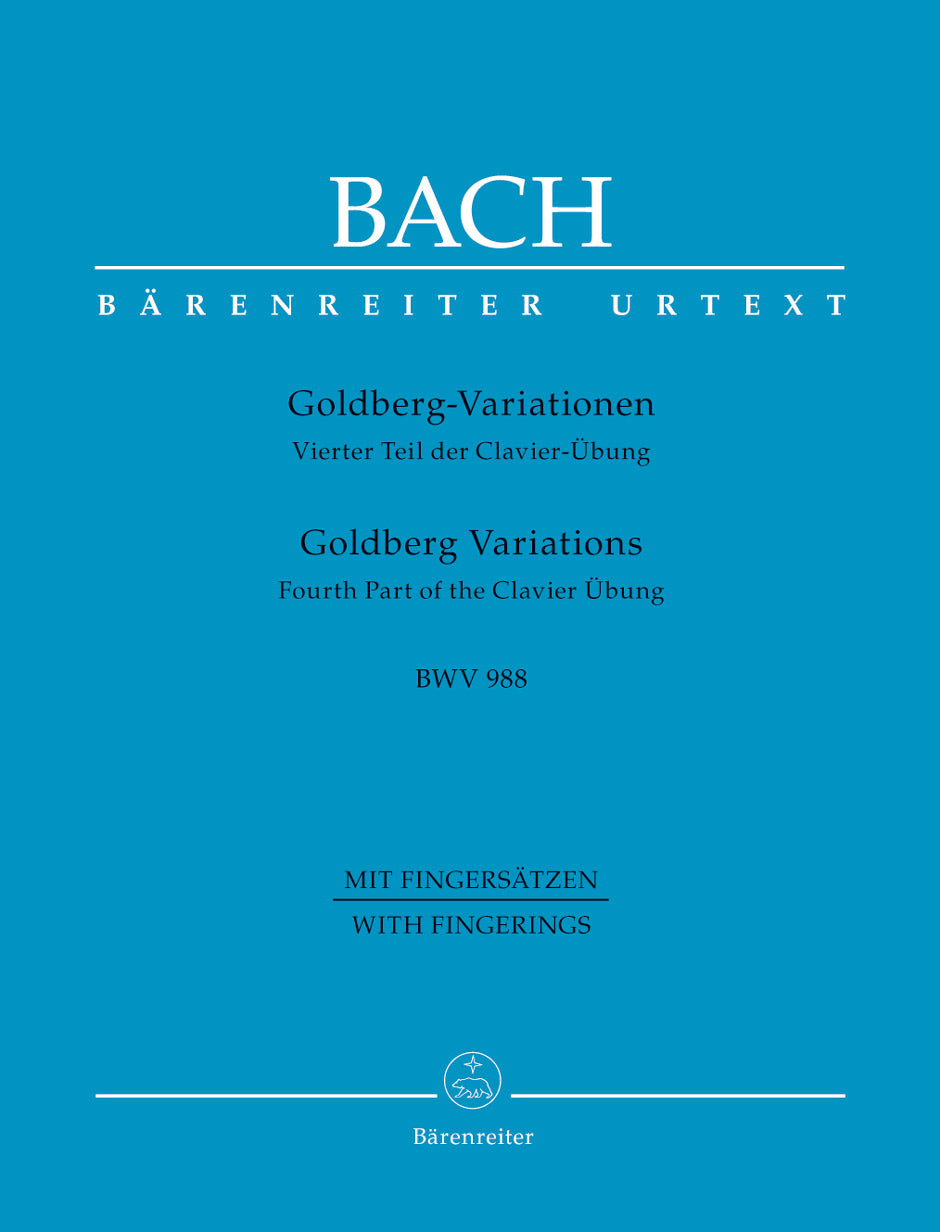 Bach Goldberg Variations BWV 988 -fourth Part of the Clavier Ubung-