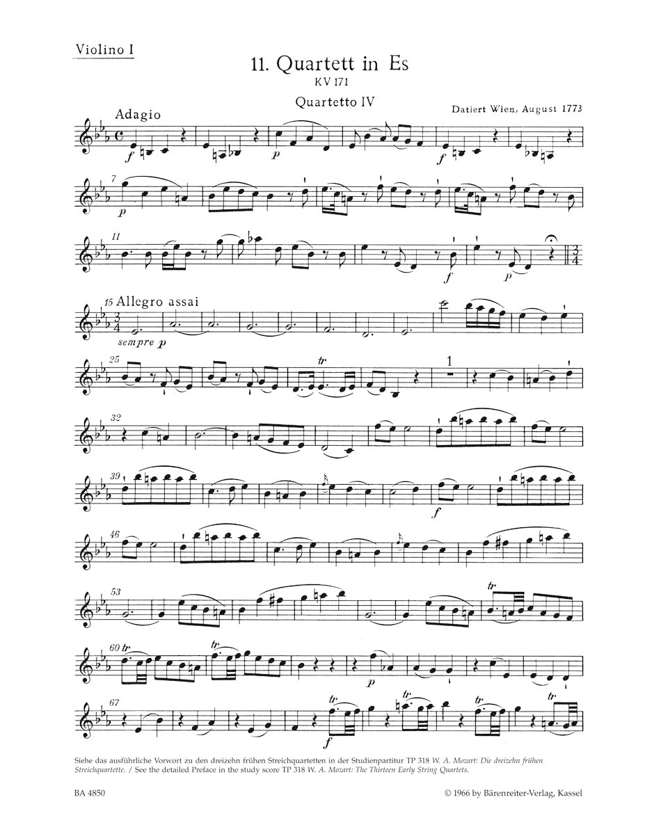 Mozart The Thirteen Early String Quartets Volume 4 (Nos 11-13)