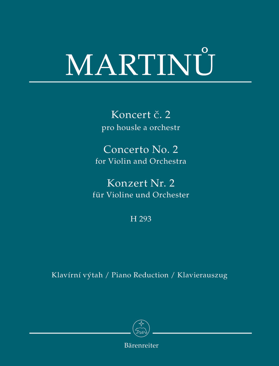 Martinu Concerto for Violin and Orchestra Nr. 2 H 293
