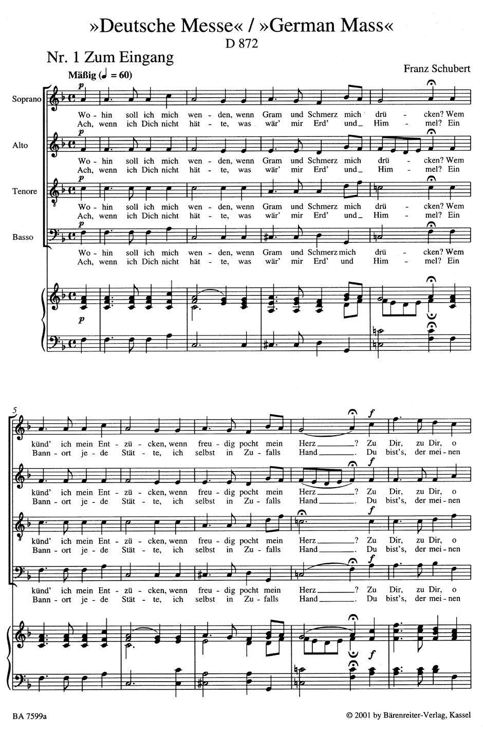Schubert German Mass D 872