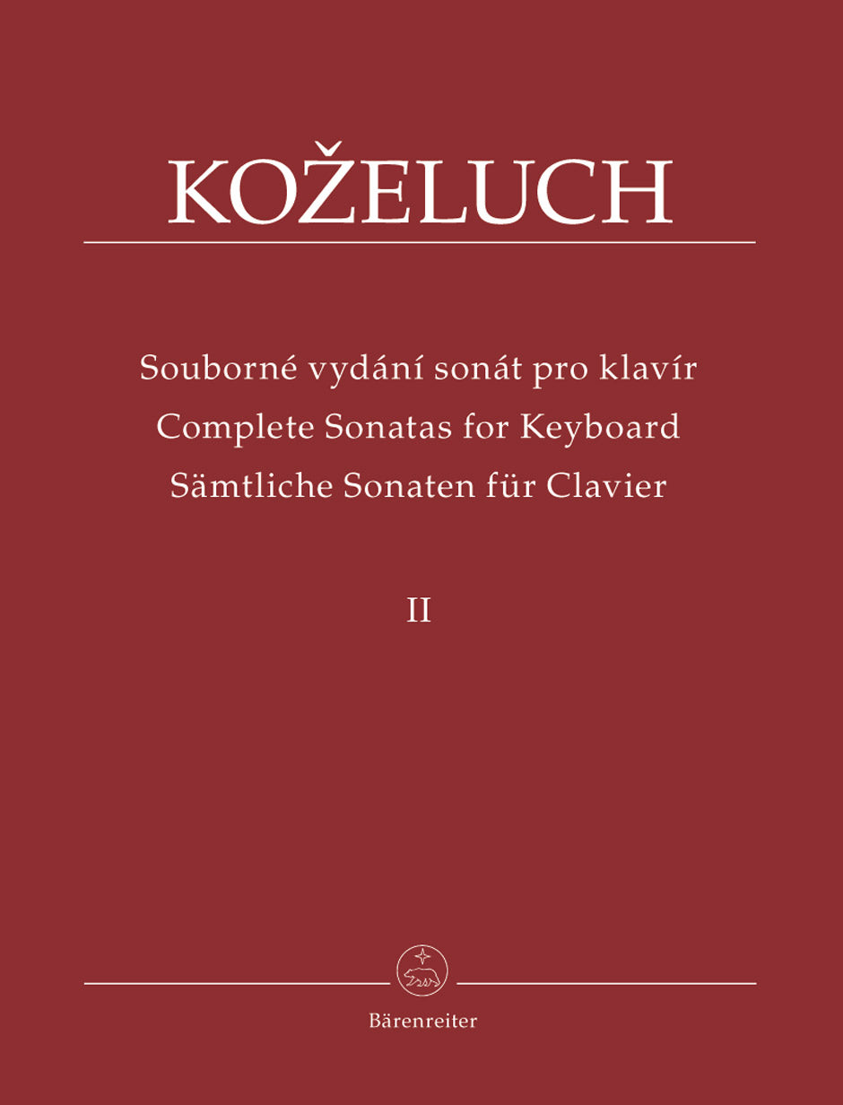 Kozeluch Complete Sonatas for Keyboard II -Sonatas 13-24-