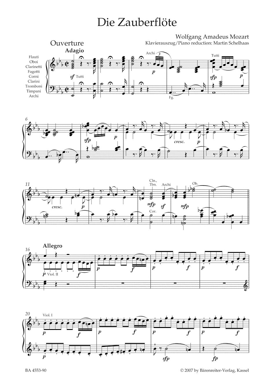 Opera Vocal Scores