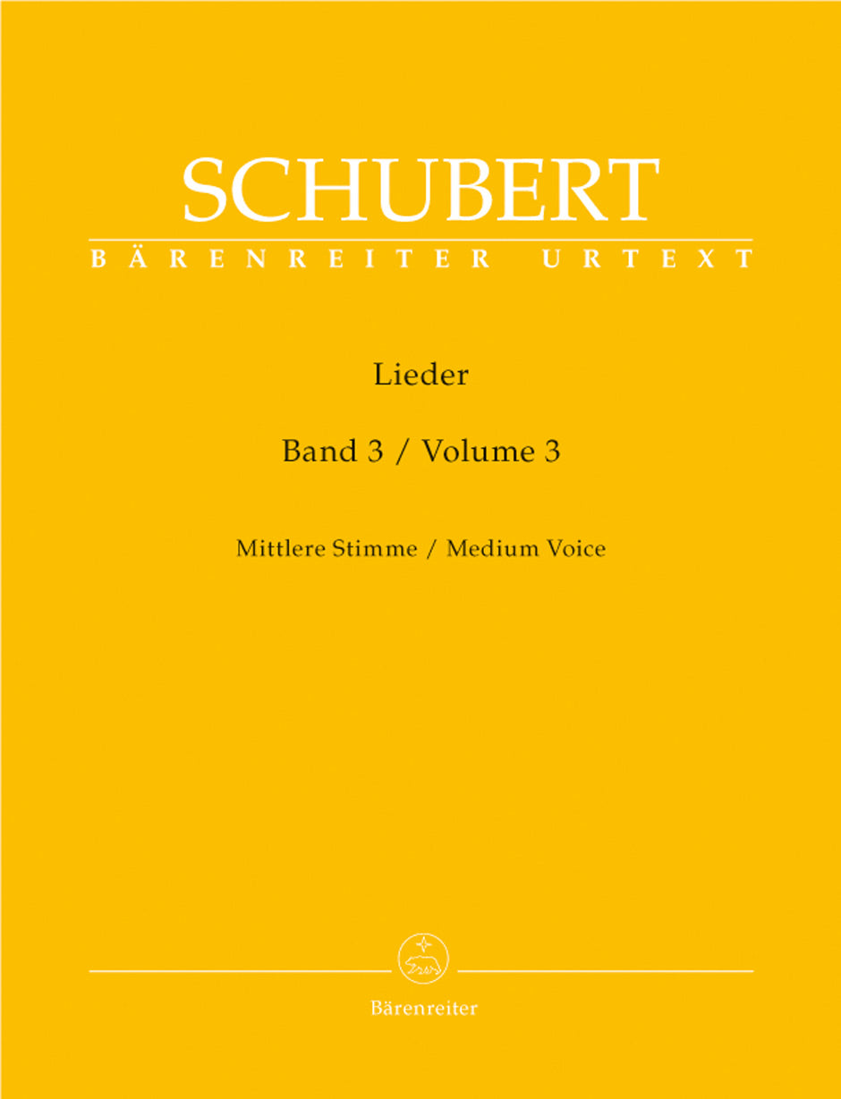 Schubert Lieder, Volume 3 op. 80-98 (Medium voice)