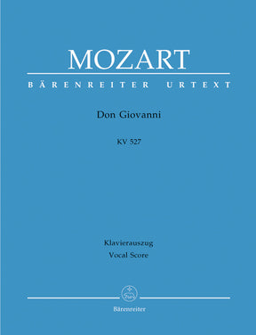 Mozart Il dissoluto punito ossia il Don Giovanni K. 527 -Dramma giocoso in two acts - Paperback