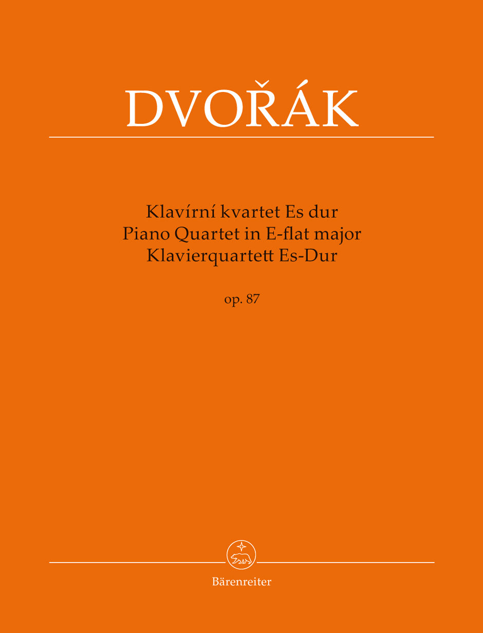 Dvorak Piano Quartet in E flat major Opus 87