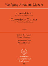 Mozart Piano Concerto C major K. 503 -Concerto for Piano and Orchestra- (Study Score)