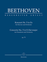 Beethoven Concerto for Pianoforte and Orchestra Nr. 5 E-flat major op. 73 Study Score