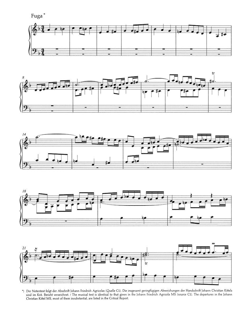 Bach Chromatic Fantasy and Fugue D minor BWV 903