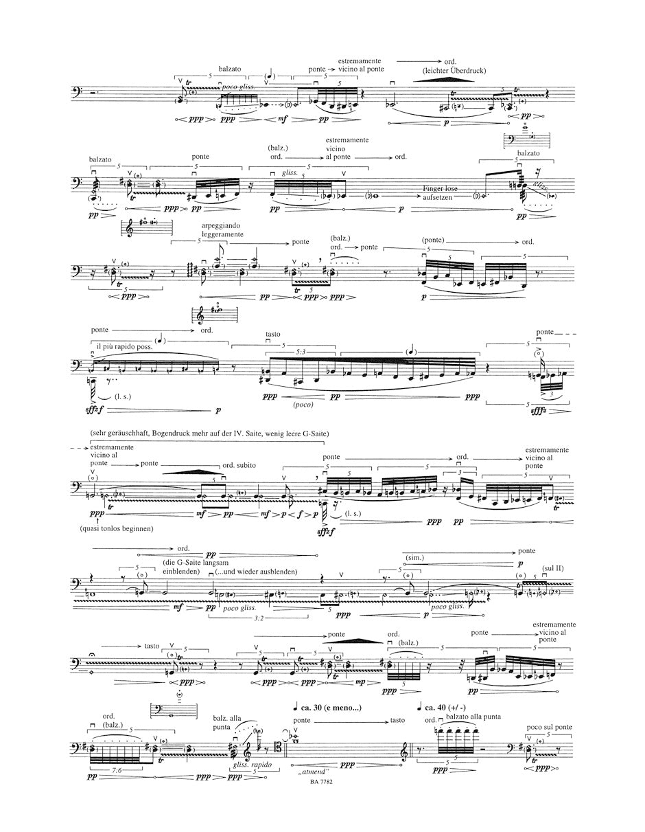 Pintscher Figura V / Assonanza per Violoncello (2000)