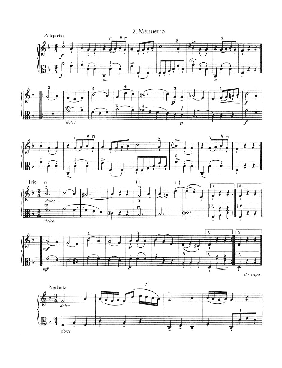 Mozart 12 Duets for Violin and Viola K 487