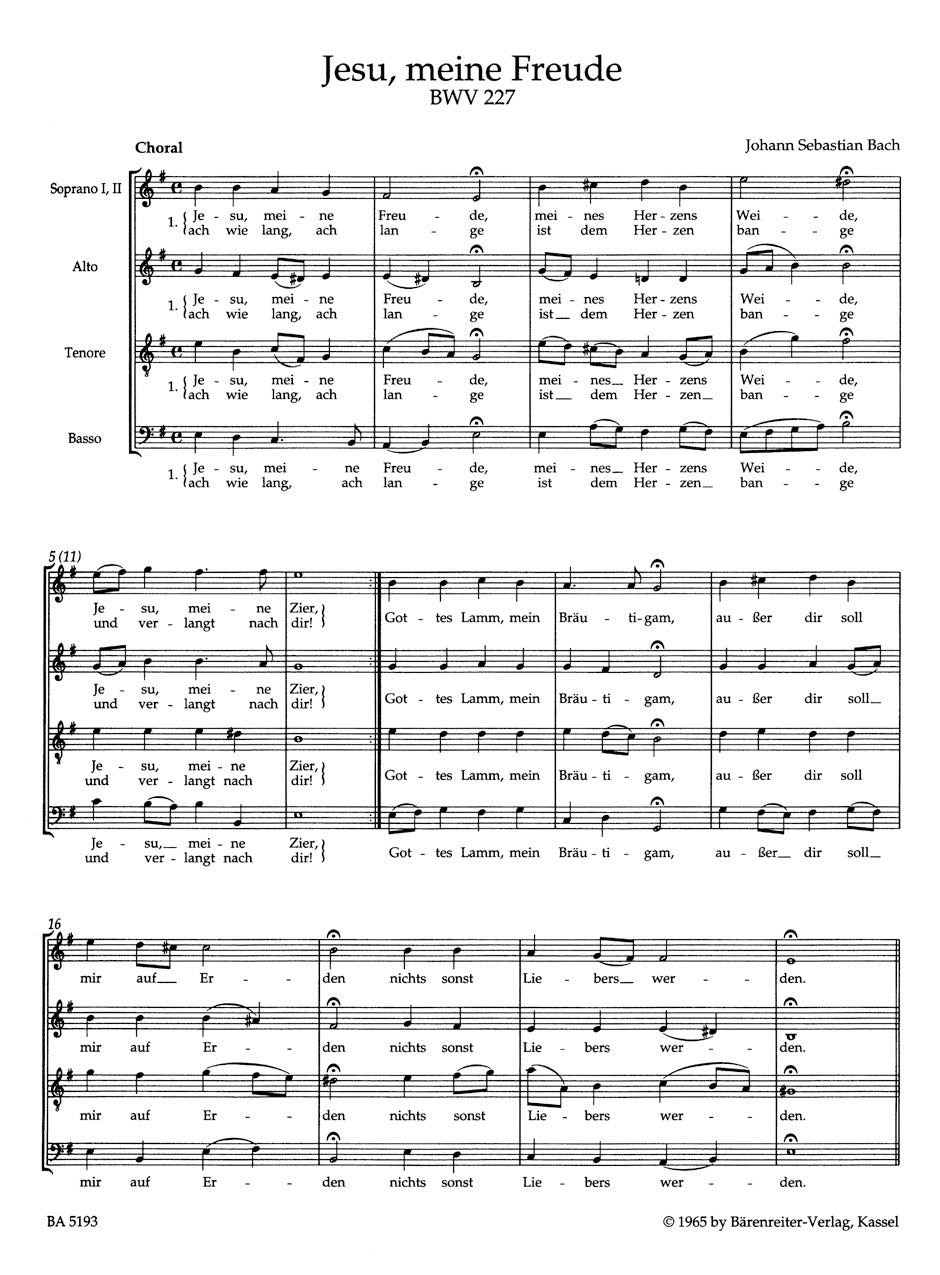 Bach 6 Motets BWV 225-230