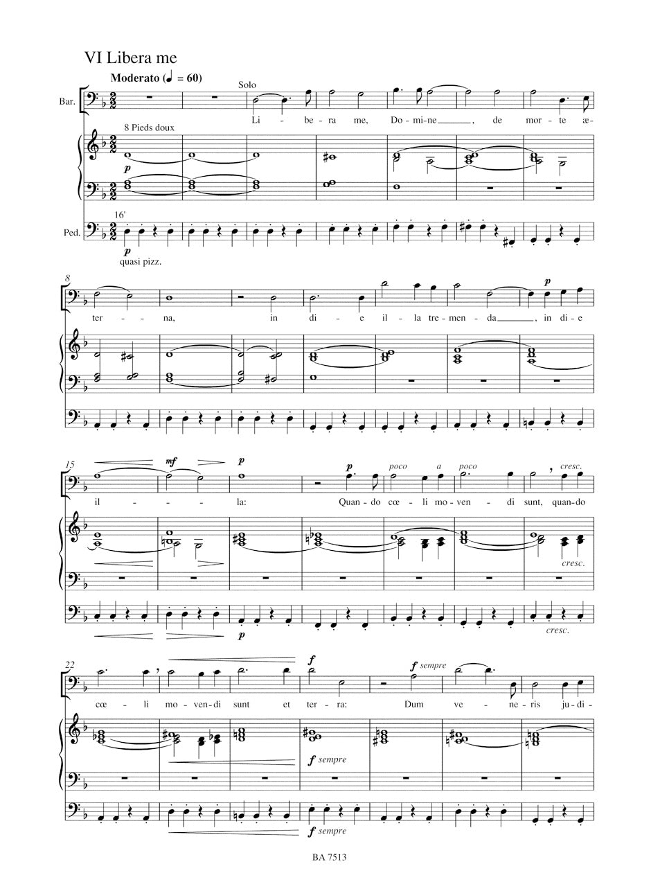 Faure Requiem op. 48 (Arranged for soloists, choir and organ)