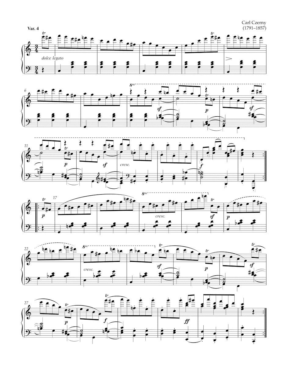 Beethoven 33 Variations on a Waltz op. 120 and 50 Variations on a Waltz