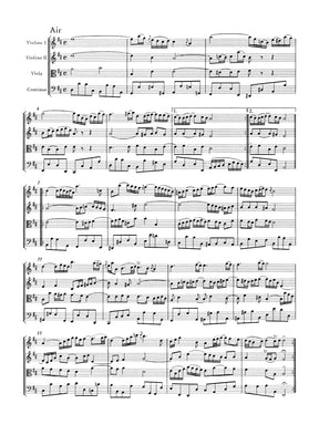 Bach Orchestral Suite (Overture) D major BWV 1068 Study Score