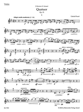 Faure Piano Quartet in c minor Opus 15 N 48
