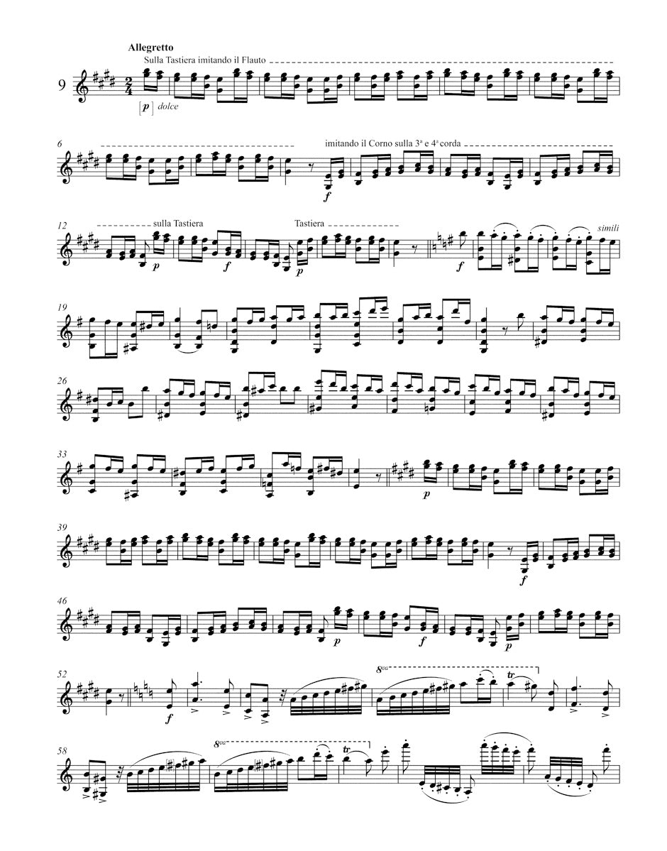 Paganini 24 Capricci op. 1 / 24 Contradanze Inglesi for Violin solo