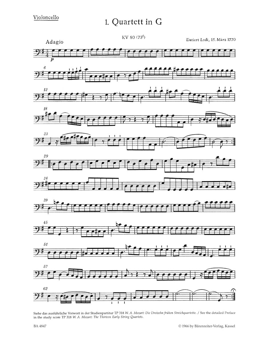 Mozart The Thirteen Early String Quartets Volume 1 (Nos 1-4)