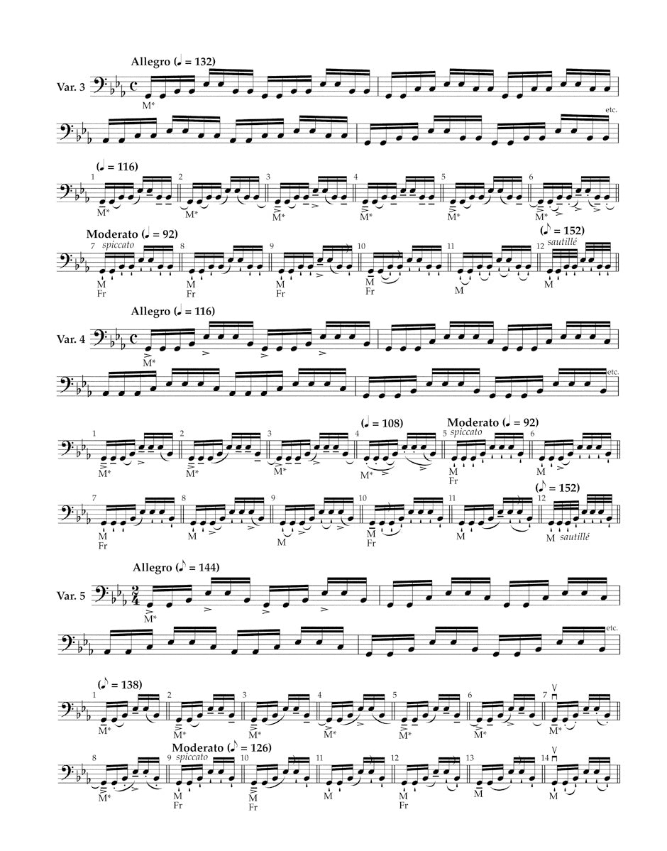 Sevcik School of Bowing Technique for Violoncello op. 2 (Heft 3 und 4)