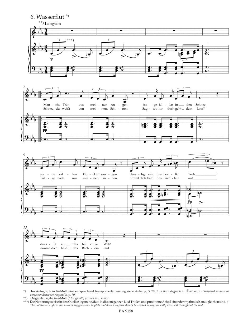 Schubert Winterreise op. 89 D 911 (Low Voice)