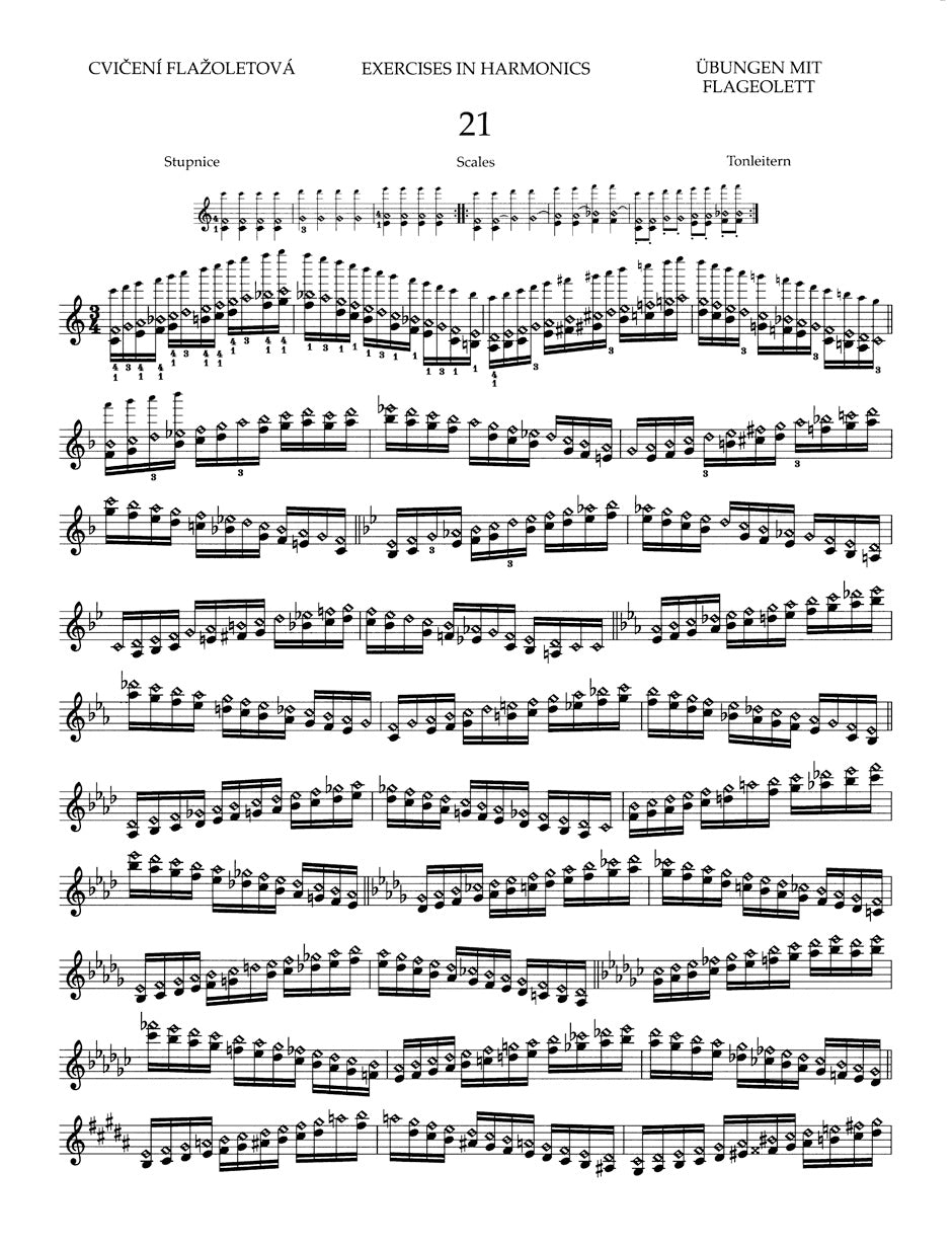 Ševčík: School of Violin Technique, Op. 1 - Book 4 (Double Stops and Harmonics)