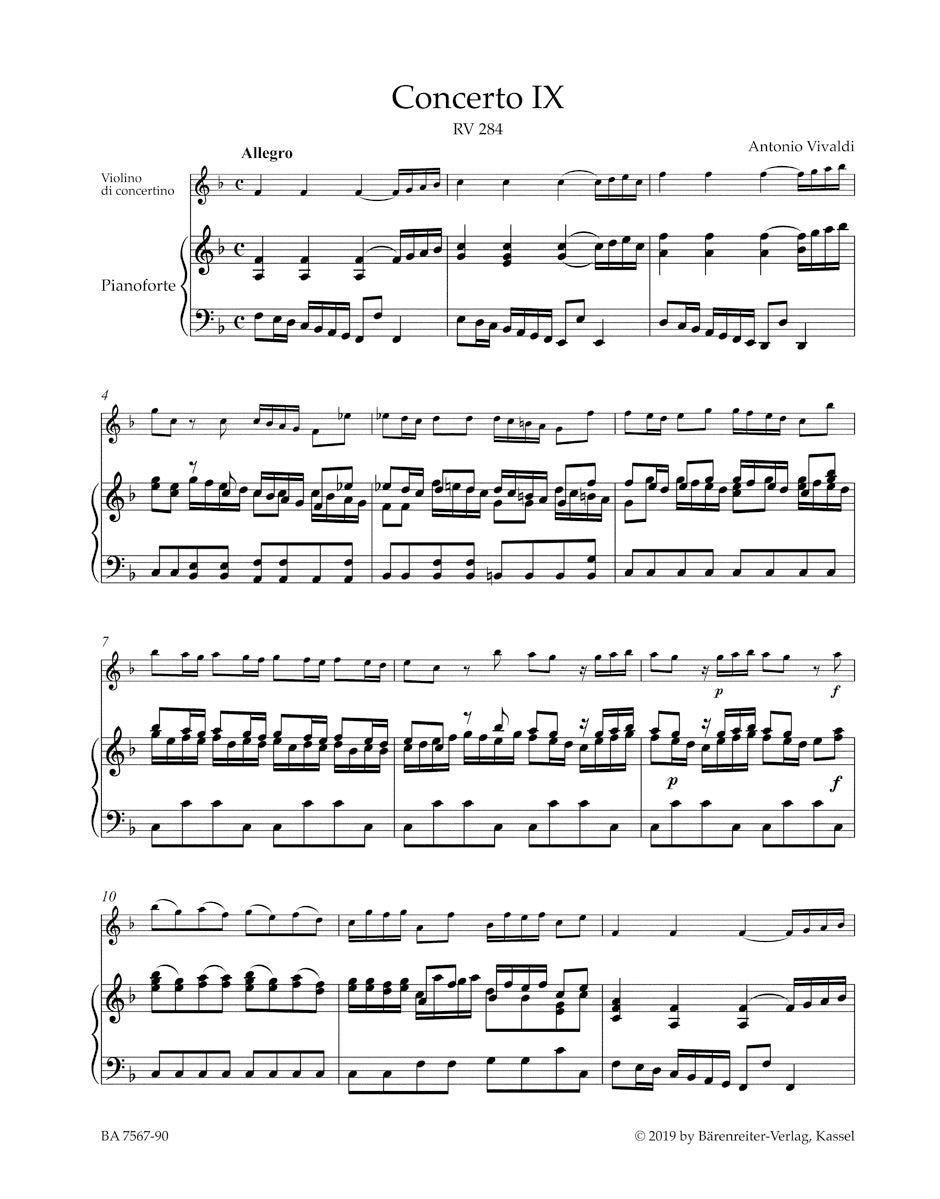Vivaldi La Stravaganza op. 4 -12 Concertos for Violin, Strings, and Basso Continuo- (Band 2: 7-13))