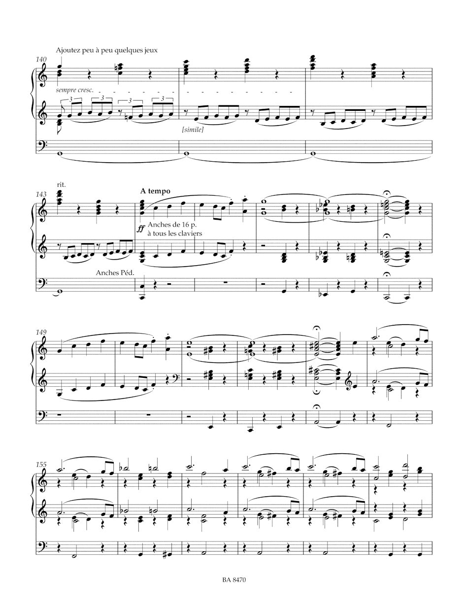 Dubois Organist at the Church "La Madeleine: Trois Pieces pour Grand Orgue (1890) / Messe de Mariage. Cinq Pieces pour Orgue (1891)