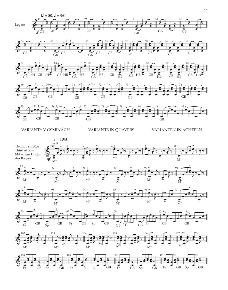 Ševčík: School of Bowing Technique, Op. 2 - Book 3 (Exercises for the Wrist II)